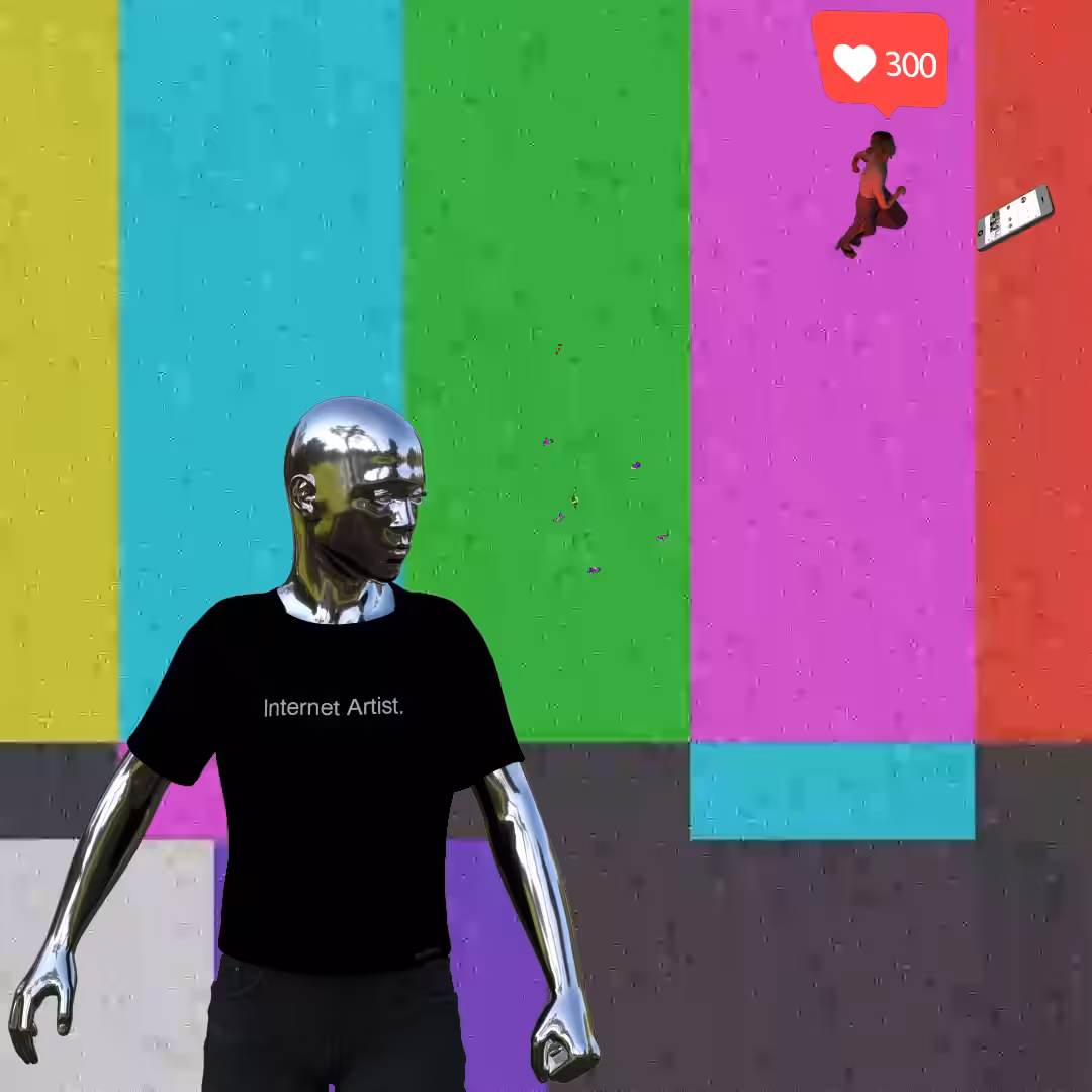 Canvas #35: censorship. — internet artist. — virus. — walking for clout. — dreamscape
