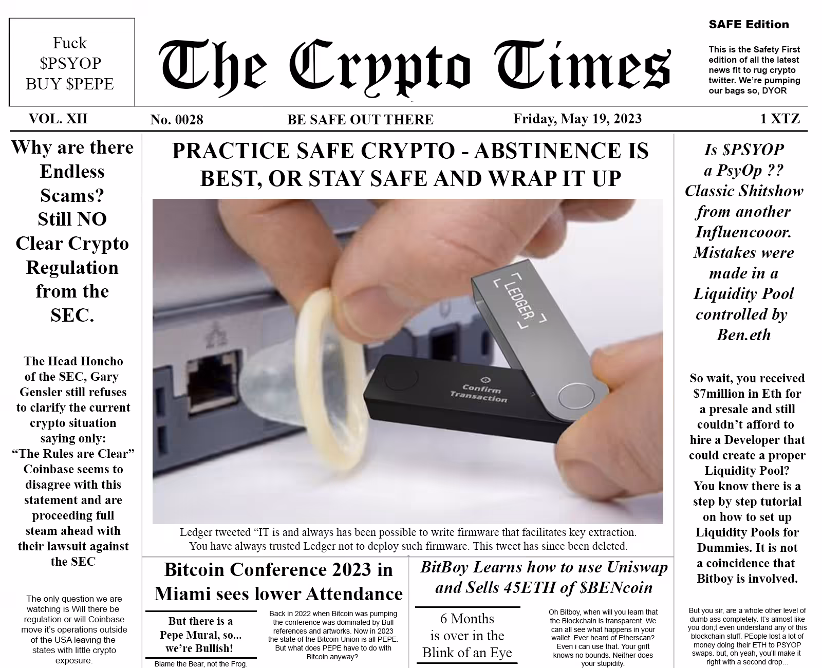 The Crypto Times 0028 - Practice Safe Crypto