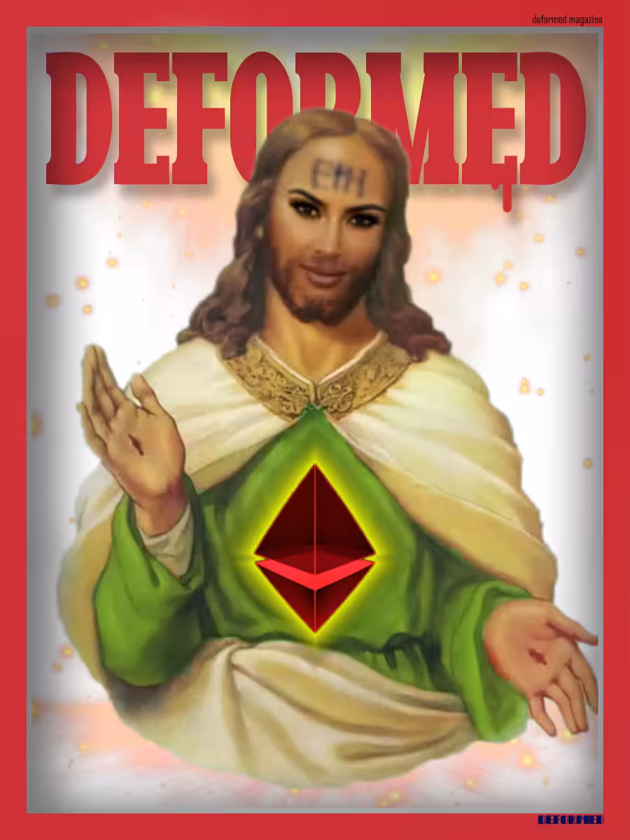 crypto jesus (eth edition) - deformed magazine collection