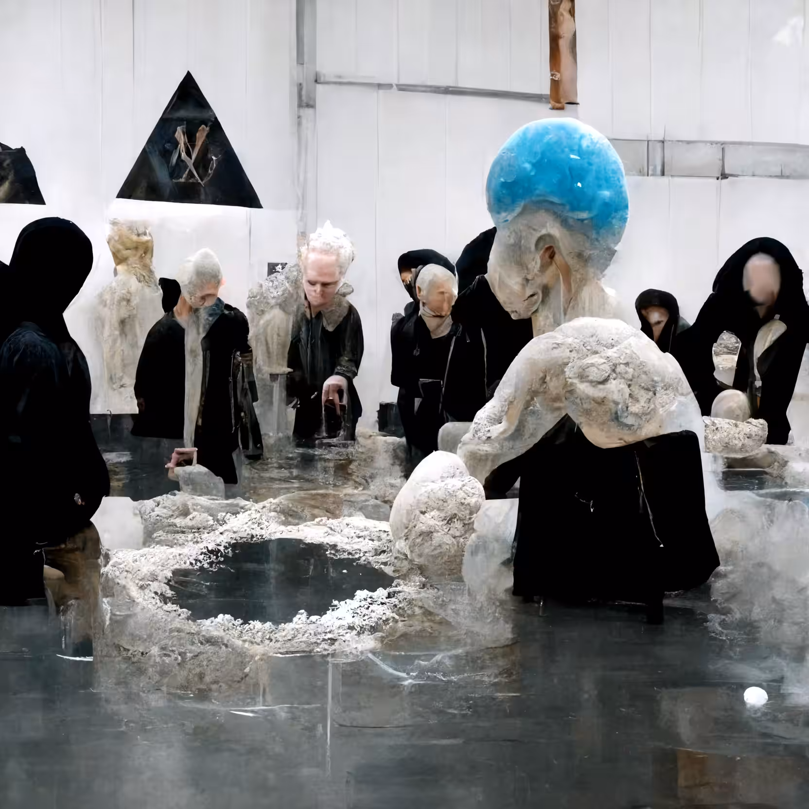 Meeting of collectors in a secret space