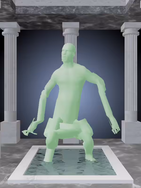 HeavenComputer: The Dancing Normie Green Man #6127