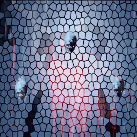 Spooky Skeleton Tiles