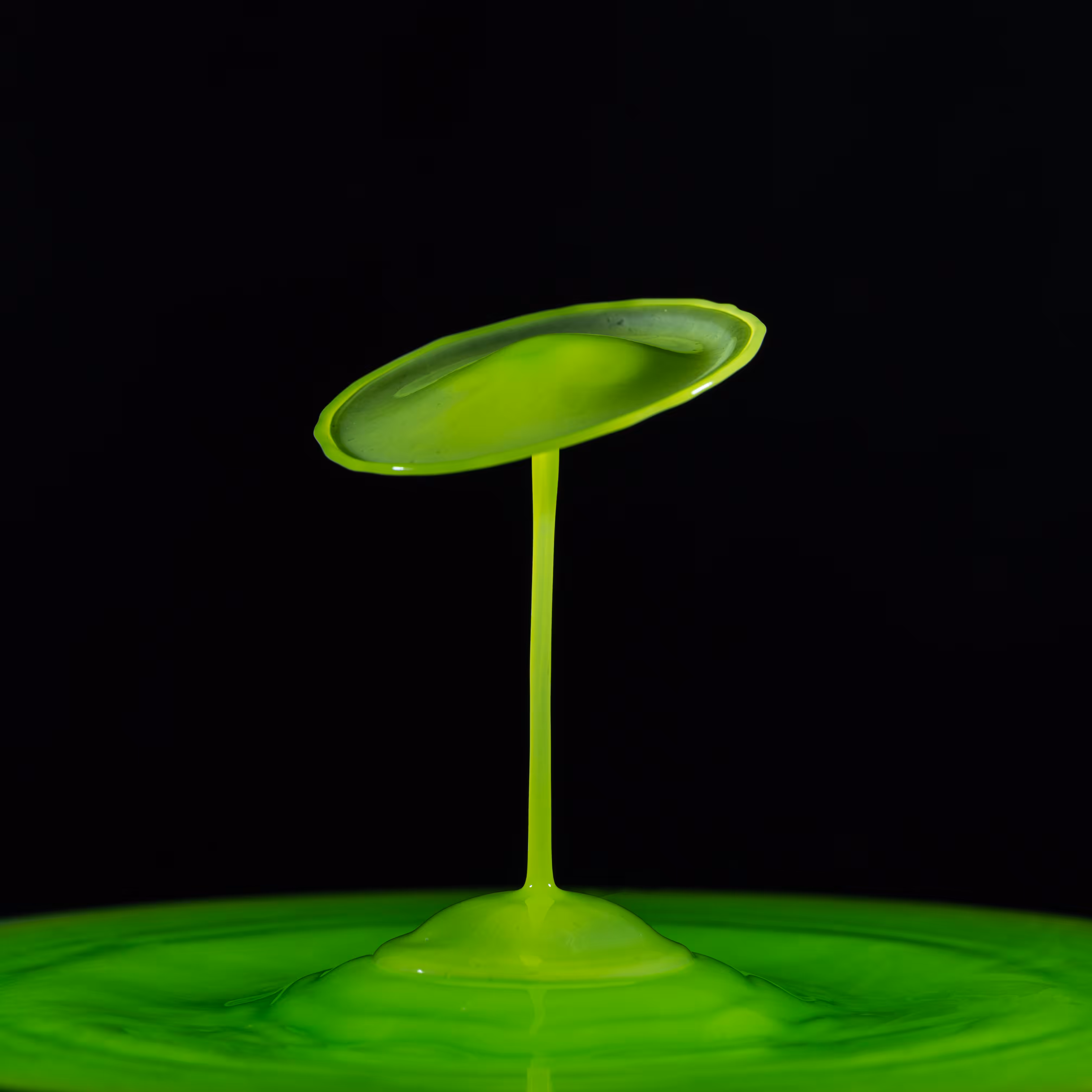 Splash of Green Candle #5