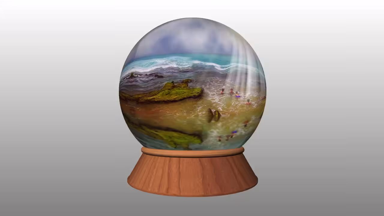 Glass ball sea