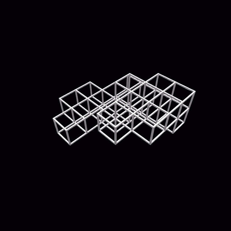 Genuary6: Drunken Modular Cubes #8