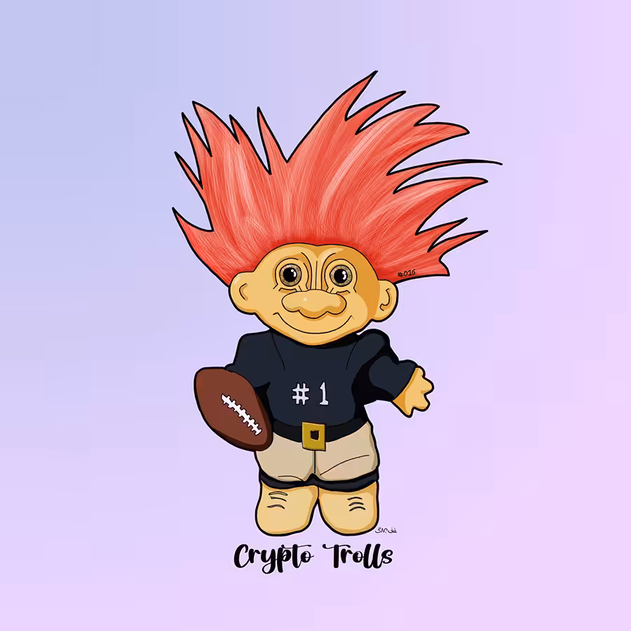 Crypto Troll #016 - Touch-Down Troll
