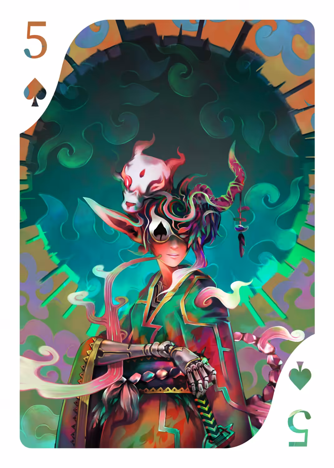 5 of Spades ♠ Spades time traveler