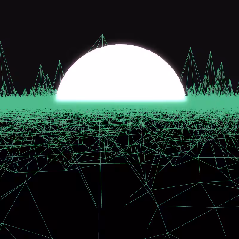 Generative Retrowave Field #94