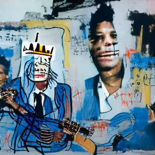 Basquiat blues at night