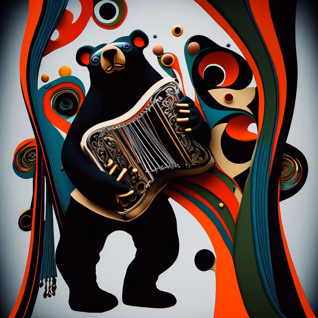 Accordion Bear #2