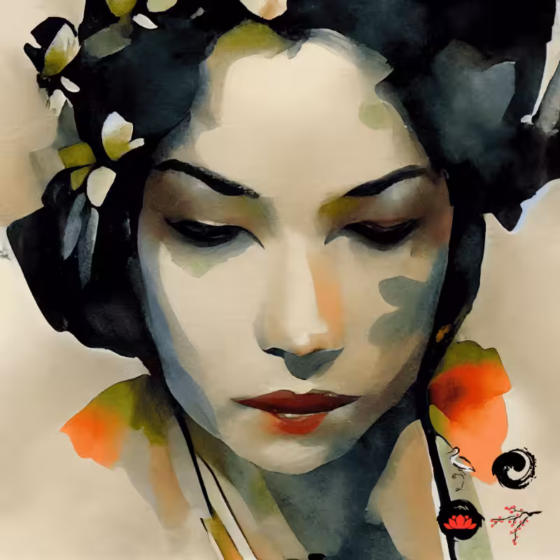 Geisha and nature #9