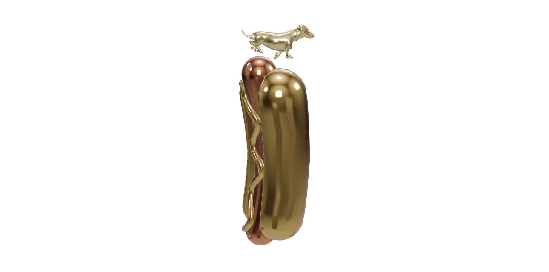 Golden Glizzy Dog