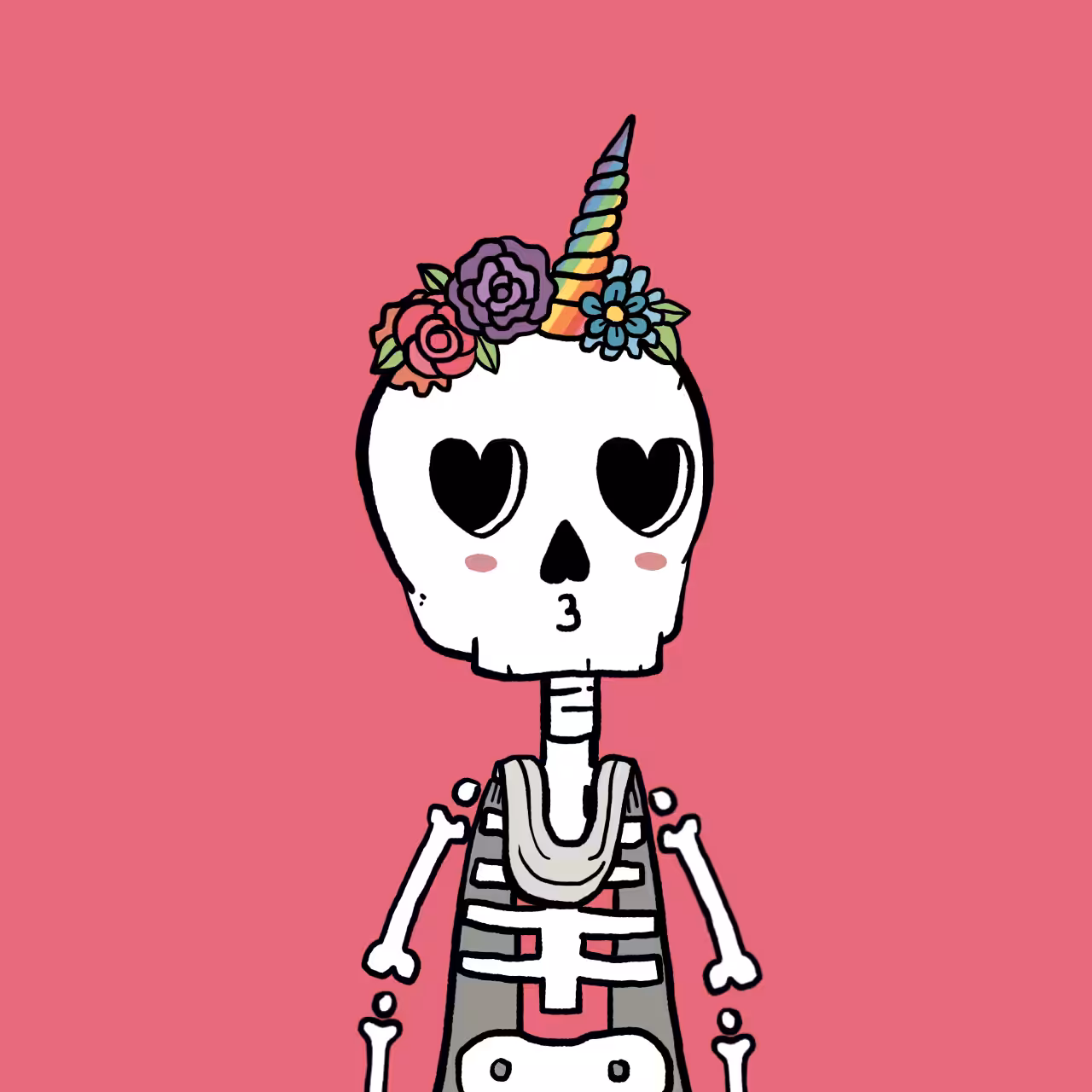 Skeledude: #071 Unicorn the dude