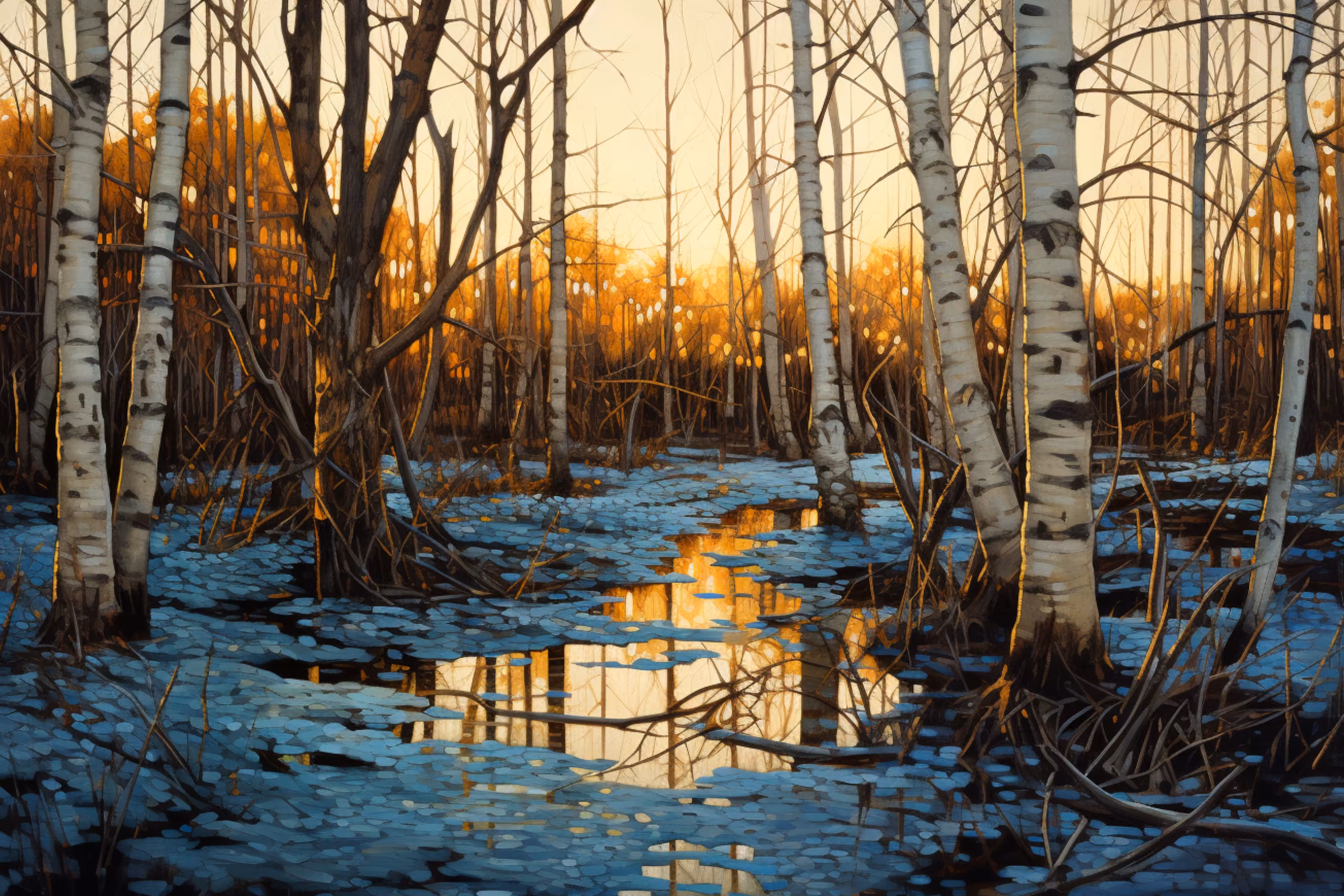 Birch forest