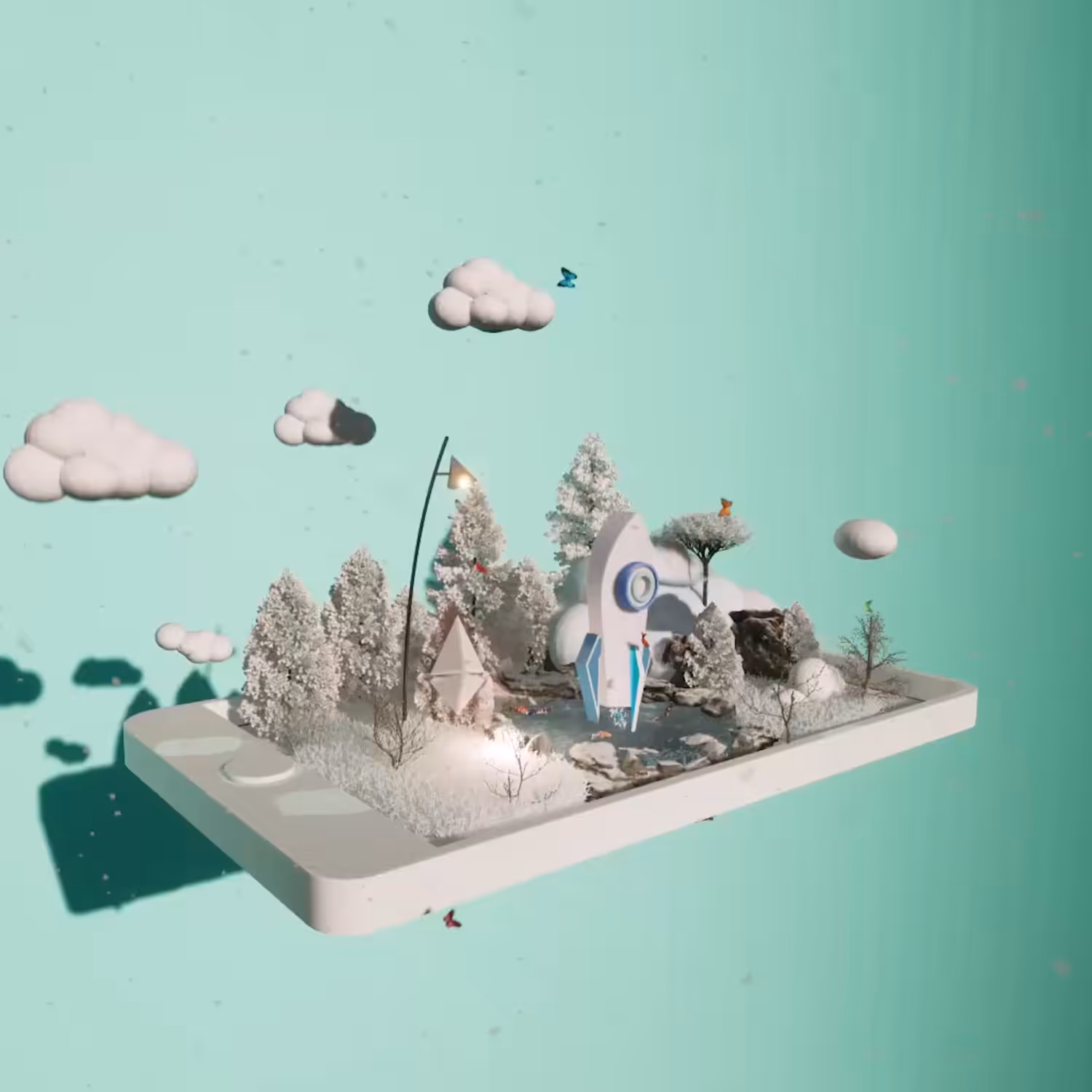 Frozen Garden on your Phone