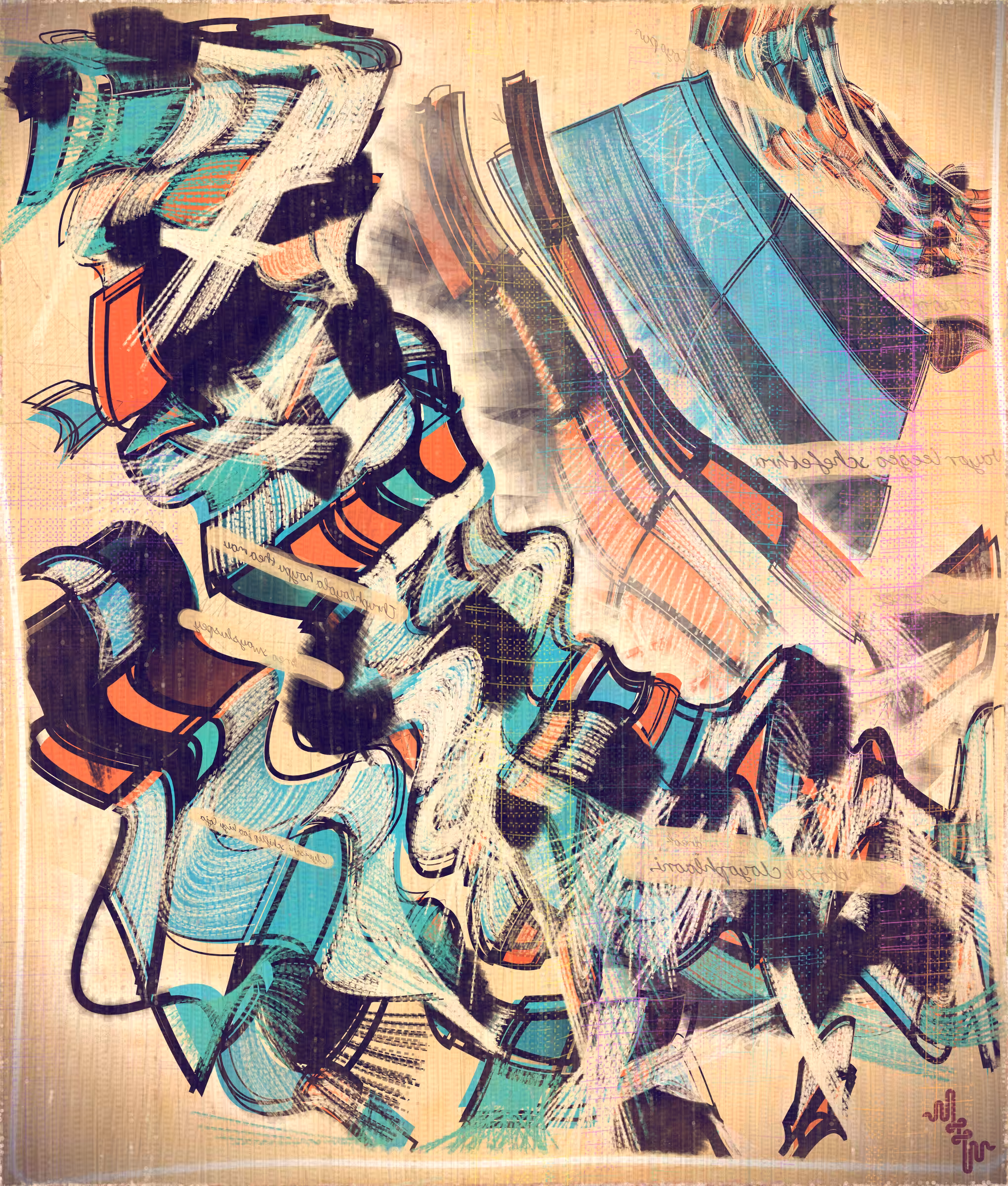Amplitudes of Canvas #185