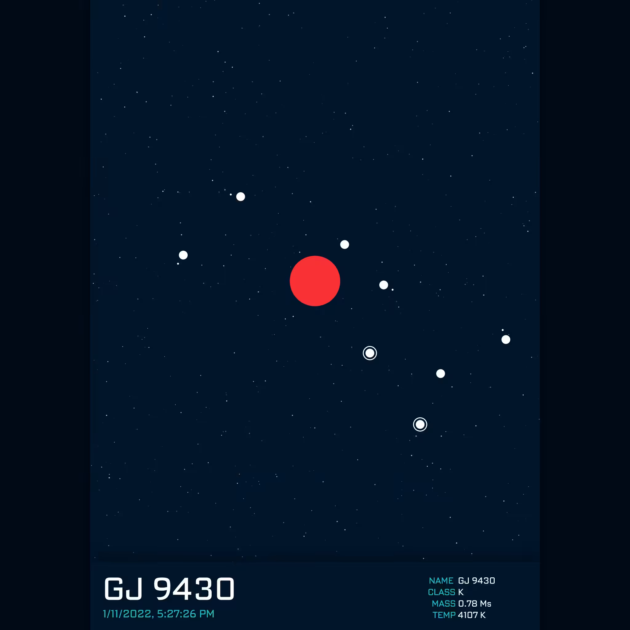 PLANETARY SYSTEM #126