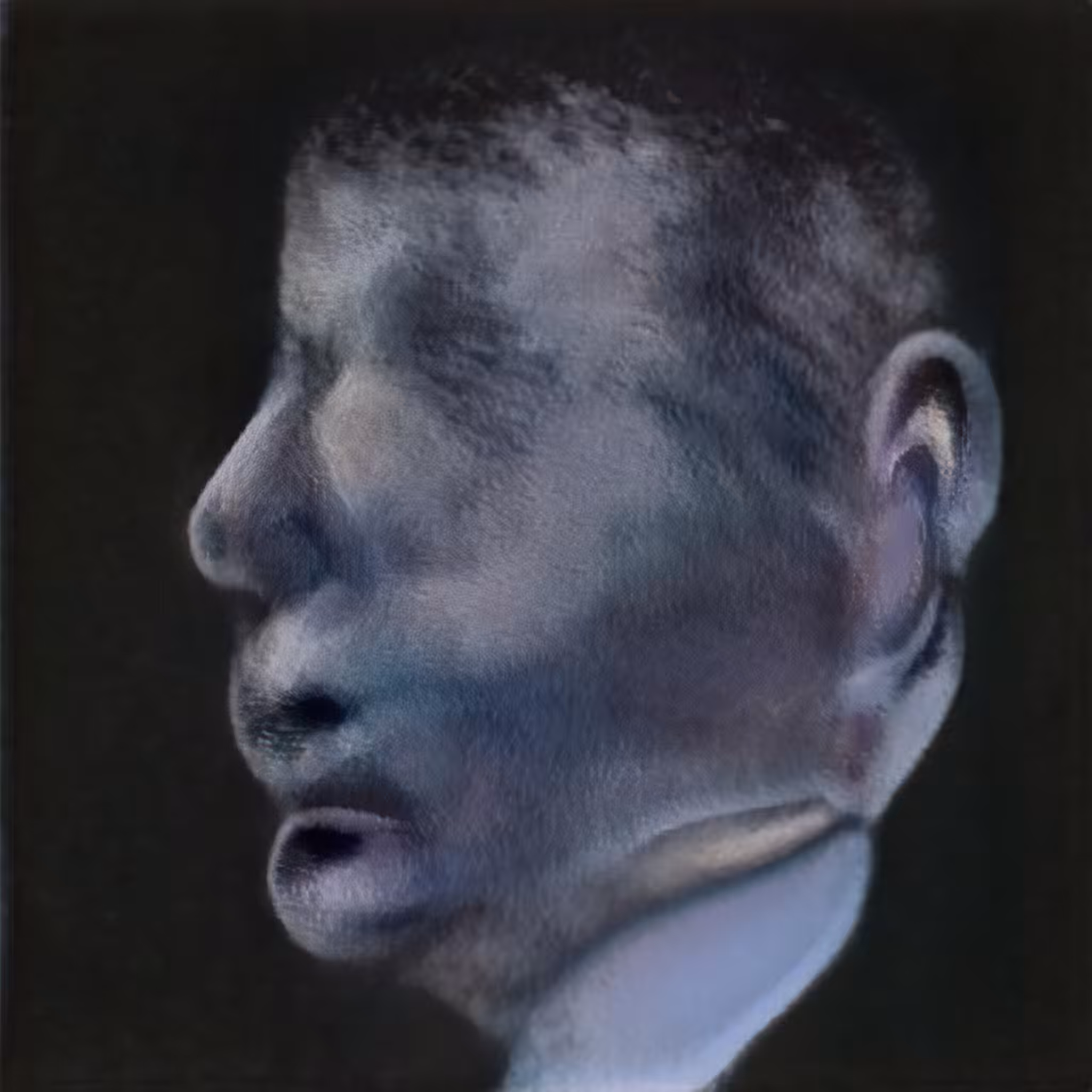 Study for a portrait of Satoshi Nakamoto II (after Bacon)