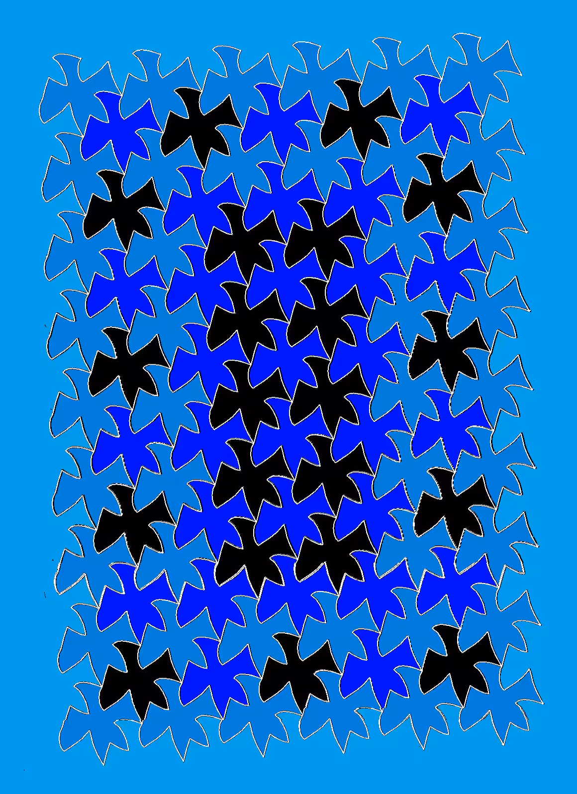 Birds in Blue