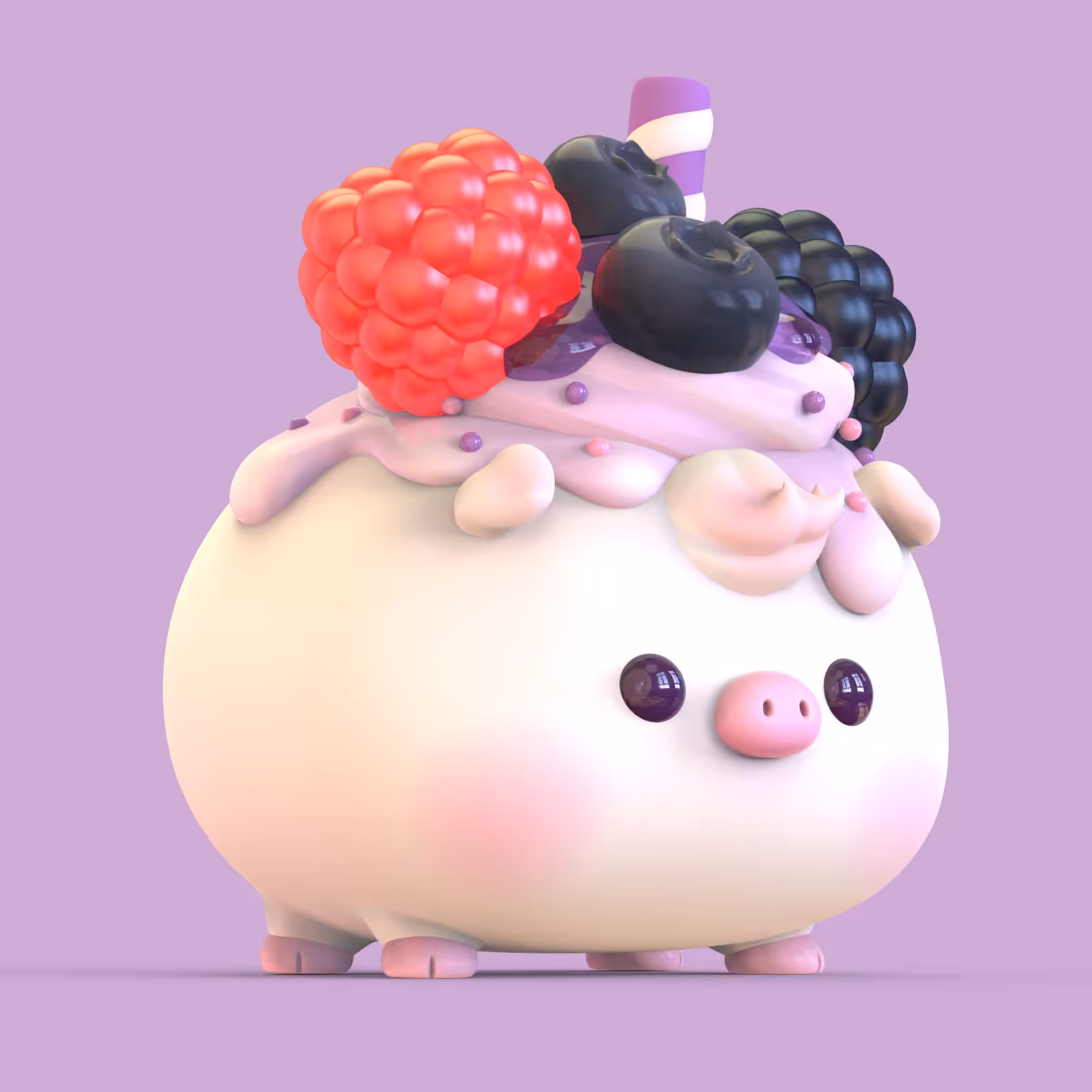 004 Booka : Triple Berry Cupcake