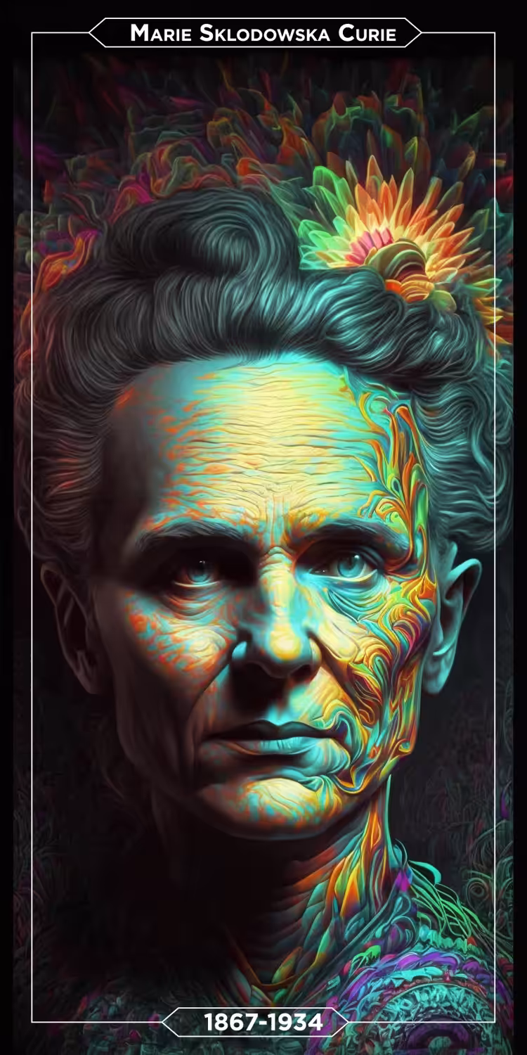 PSYCHEDELIC JOURNALS: MARIE SKLODOWSKA CURIE - TRIBUTE