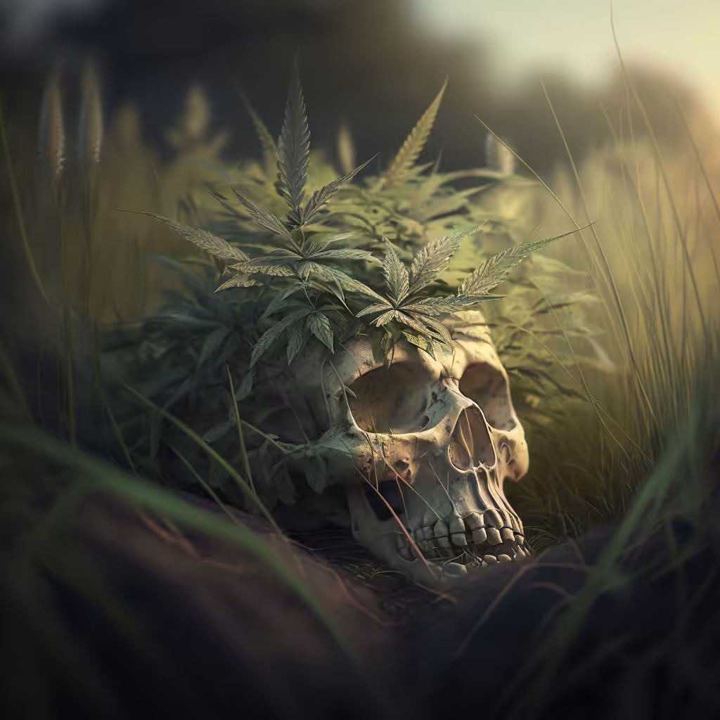 Marijuana Skull