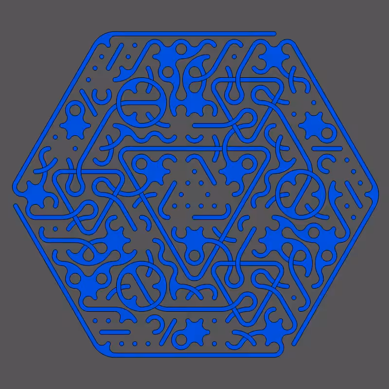 Threefold Symmetry - Dark Variations #278