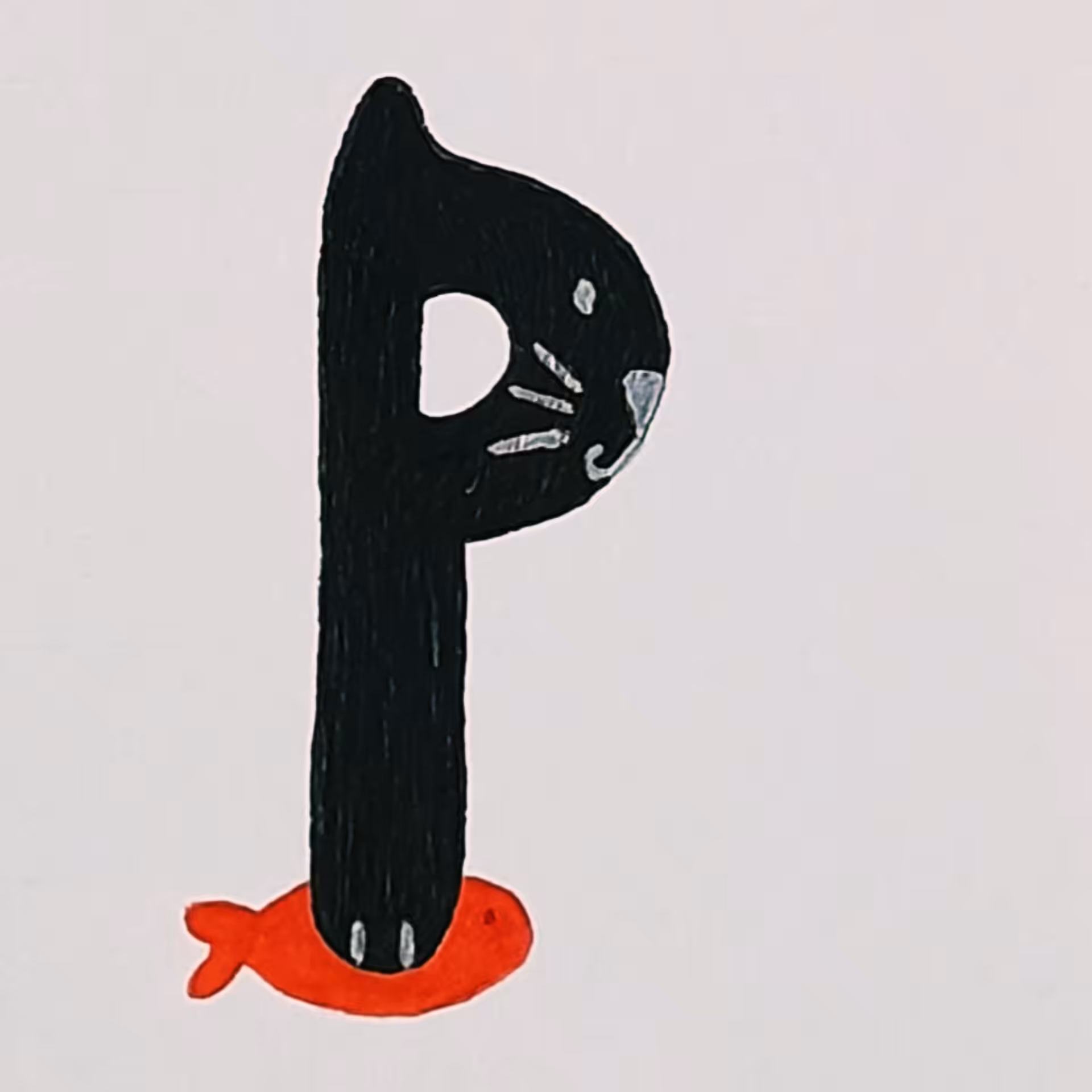 Cat and Fish: P