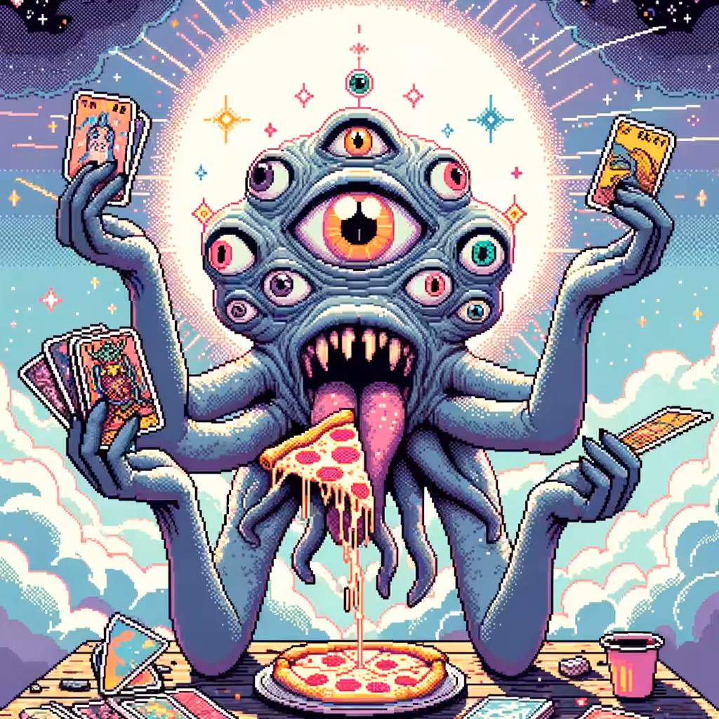 Pizza Pixel Art: He was Hungry 