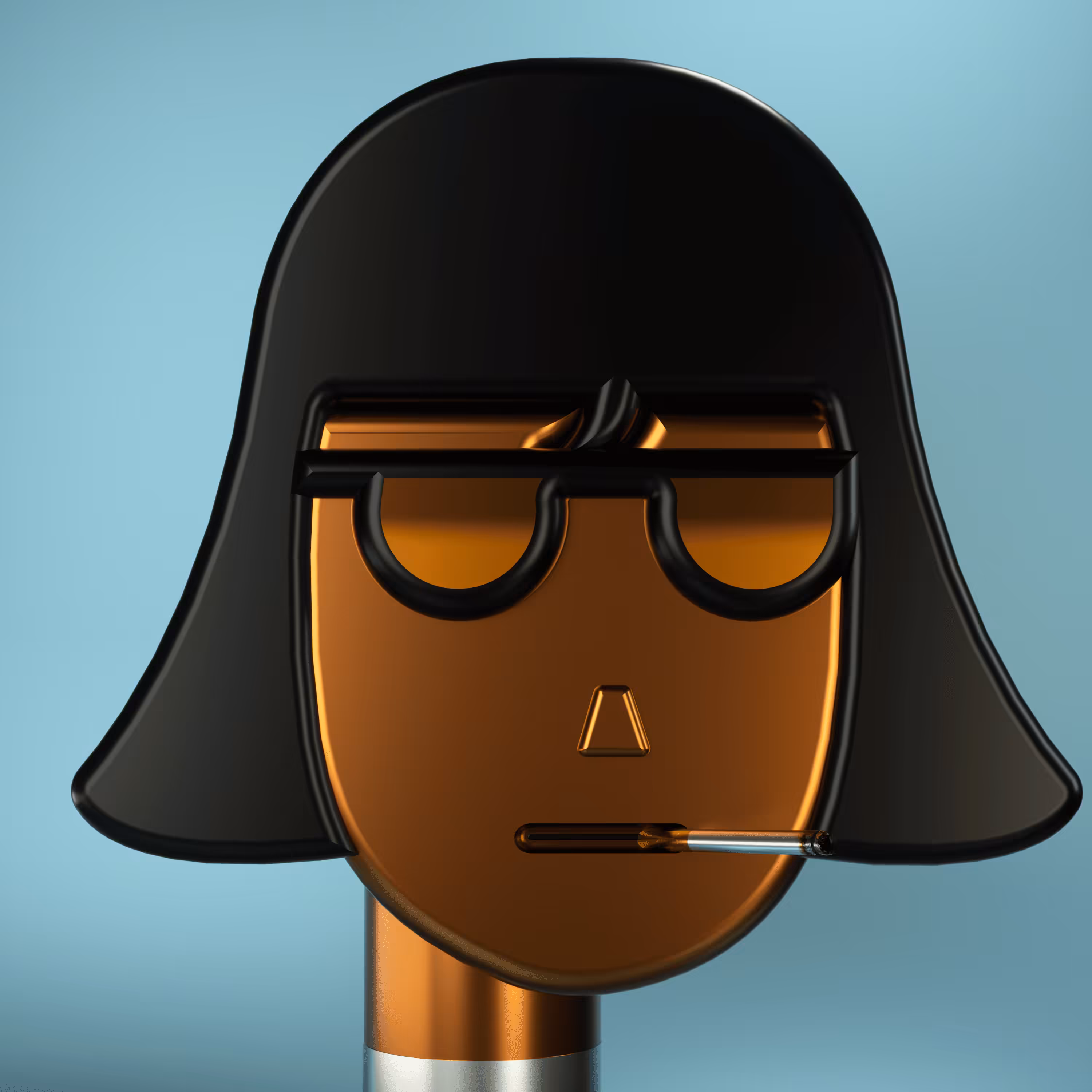 3D Chrome Punks: 3D Chrome Punk #0727