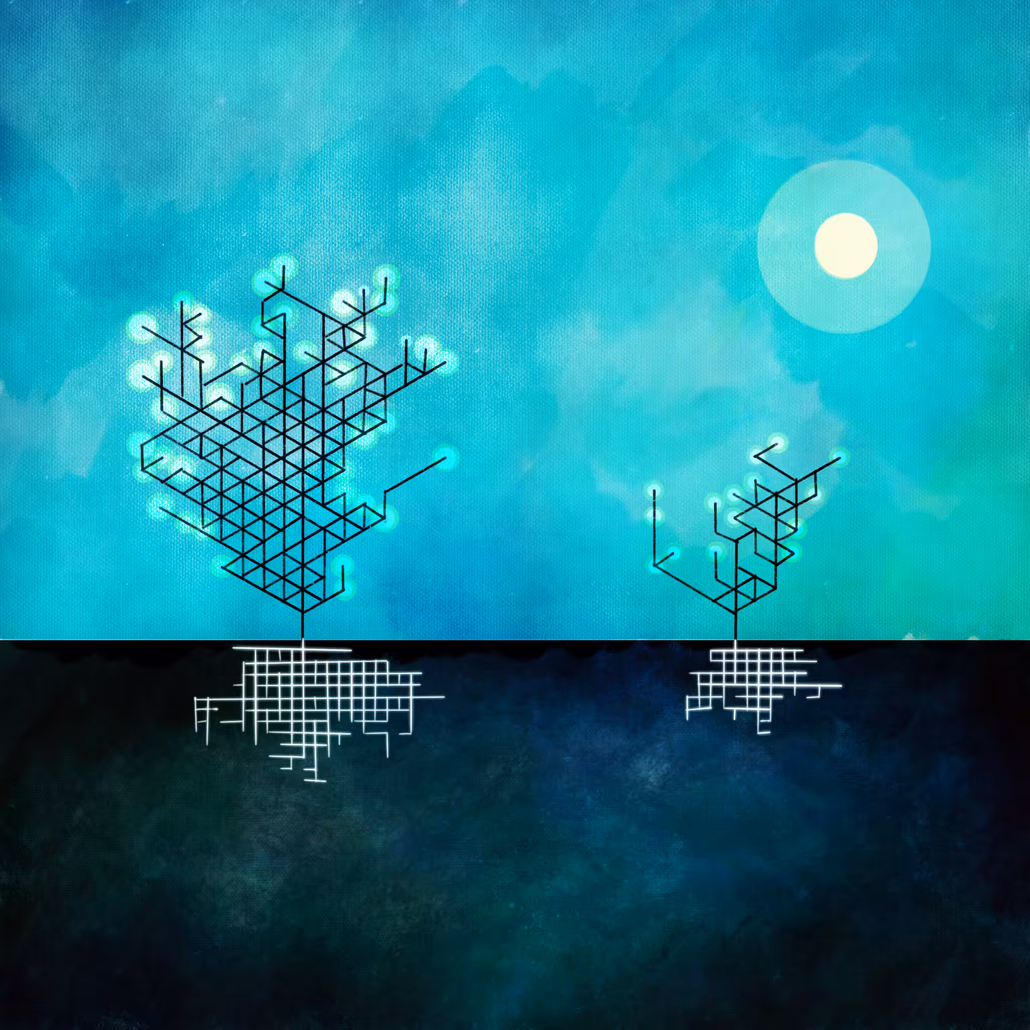 Cyber Tree Painting