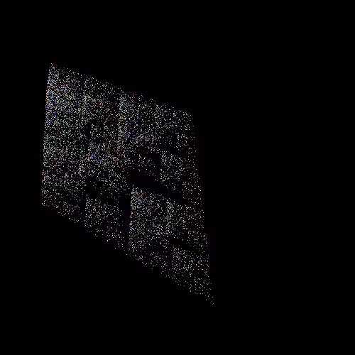 abstract random pixel and color