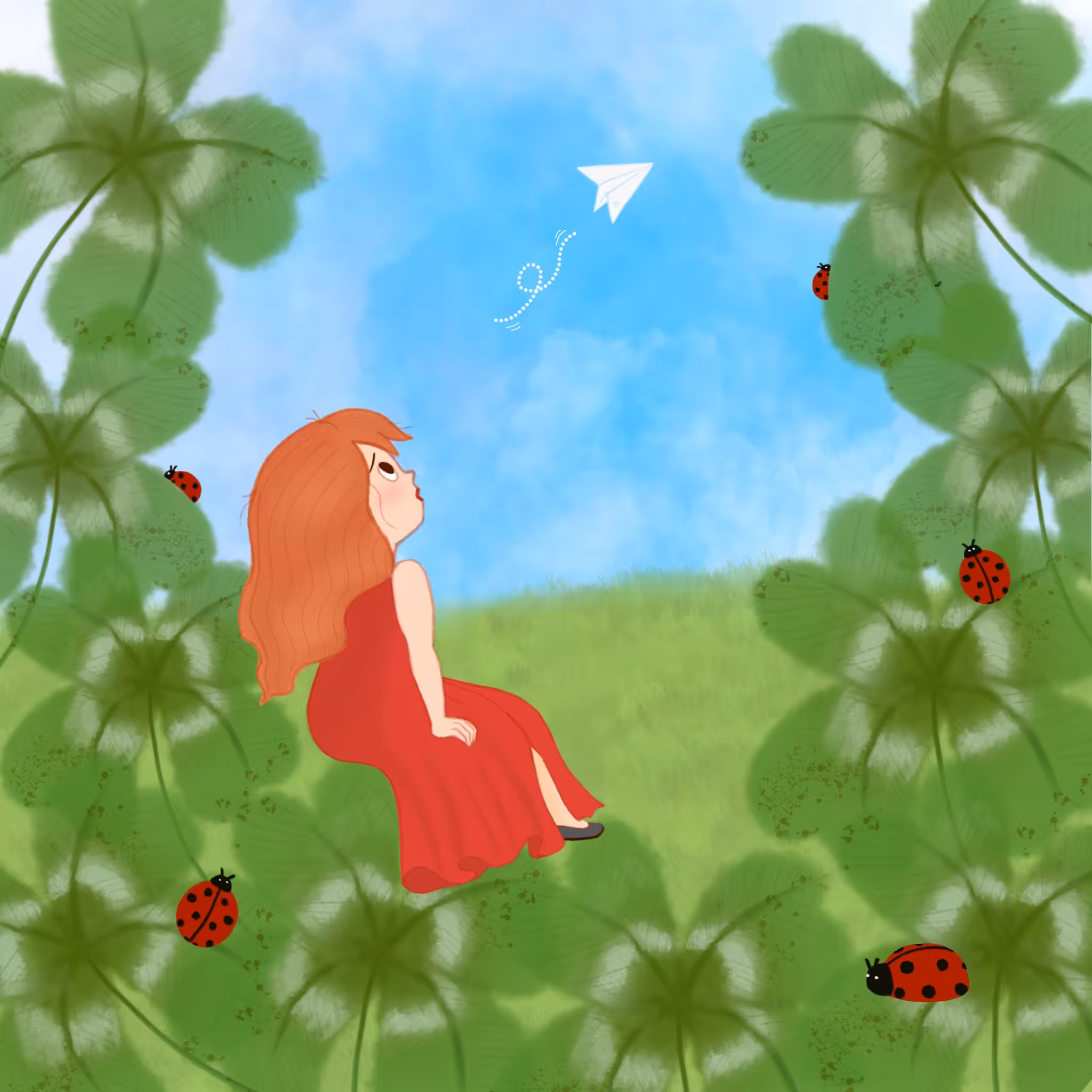 Little lonely girl