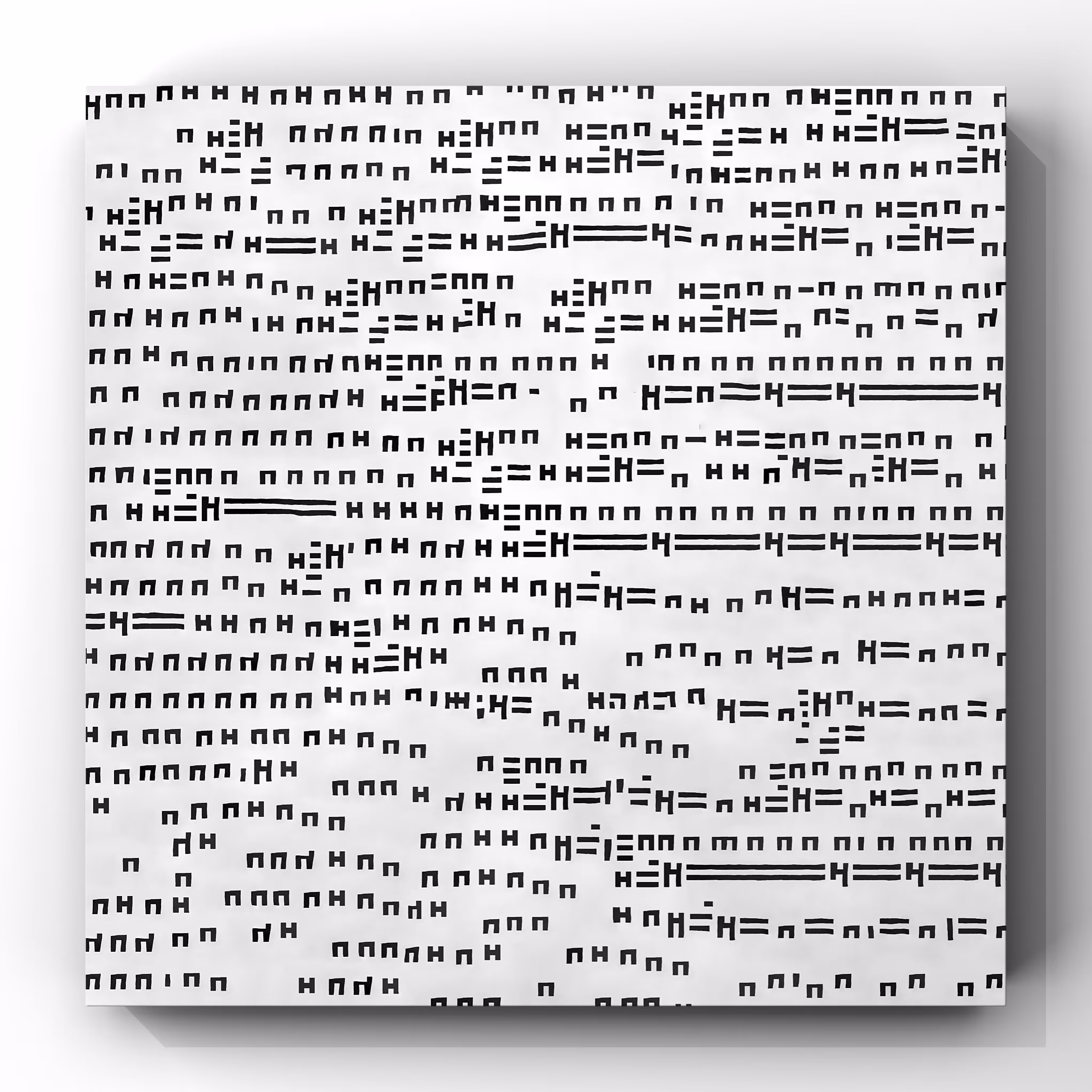 HIC ET NUNC - WHITE - PATTERN A