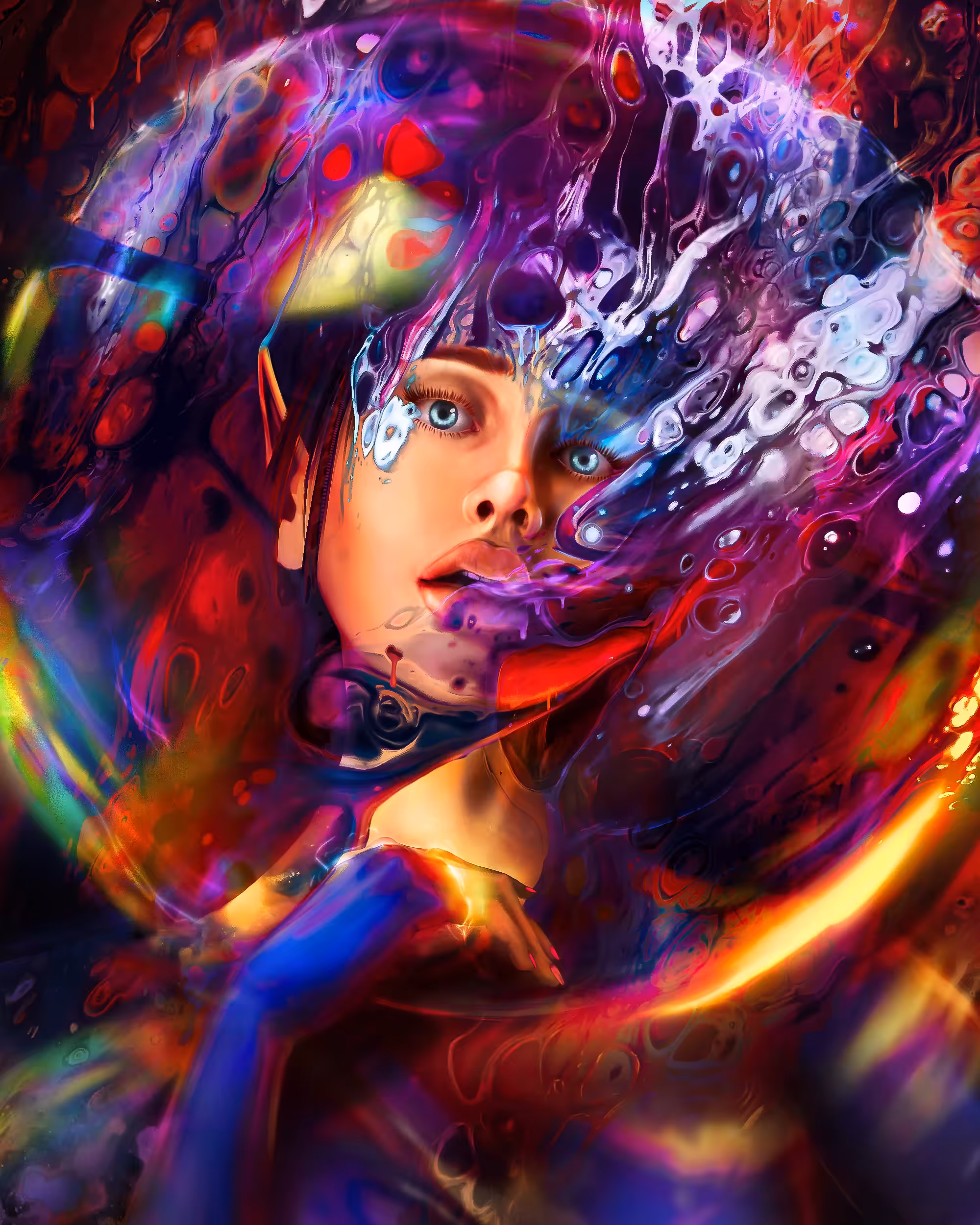 Flowing