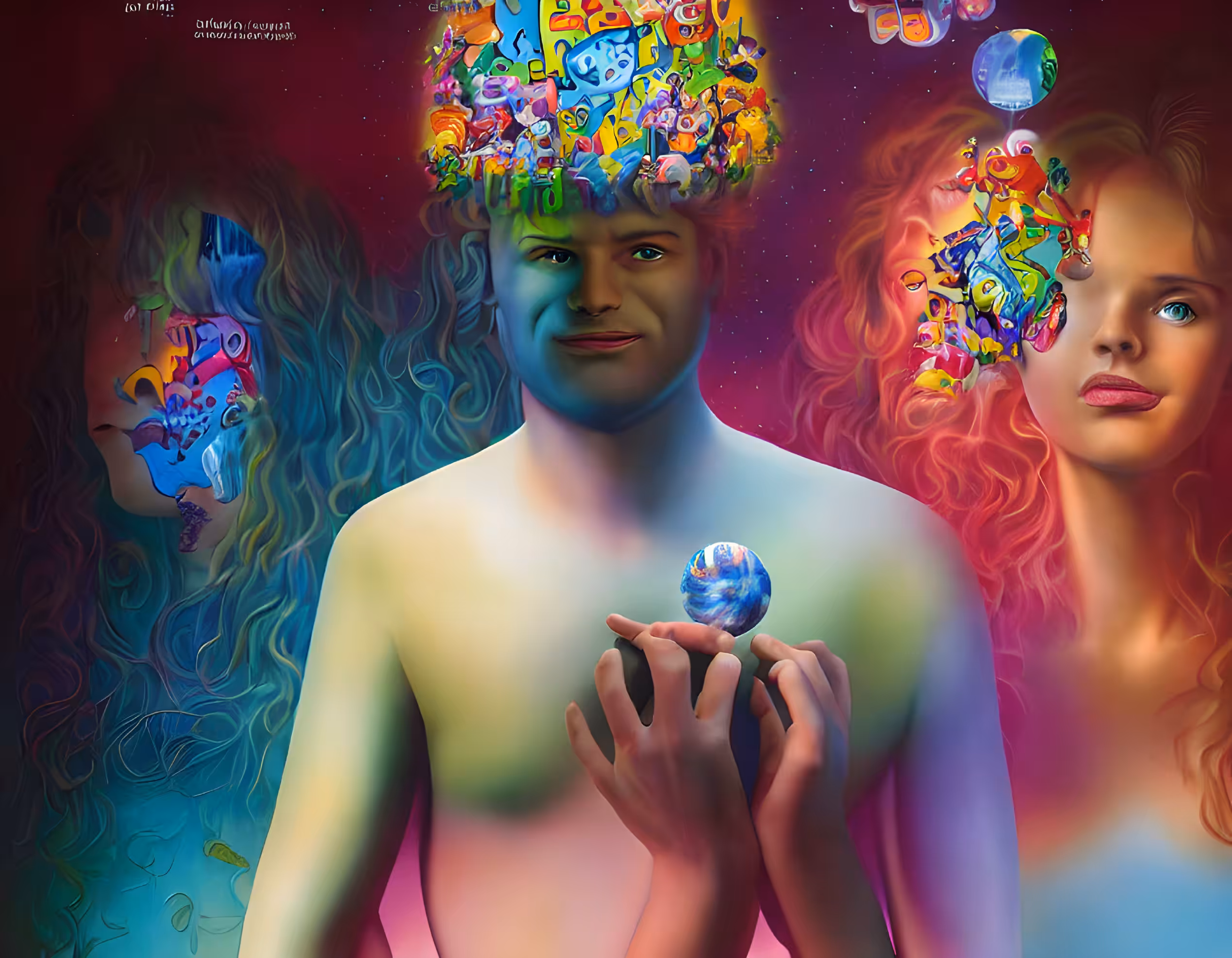 The man with paint head *15