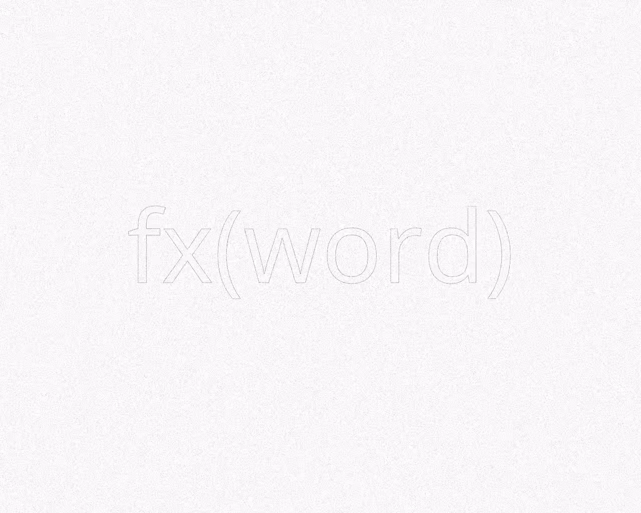 fx(word) #59