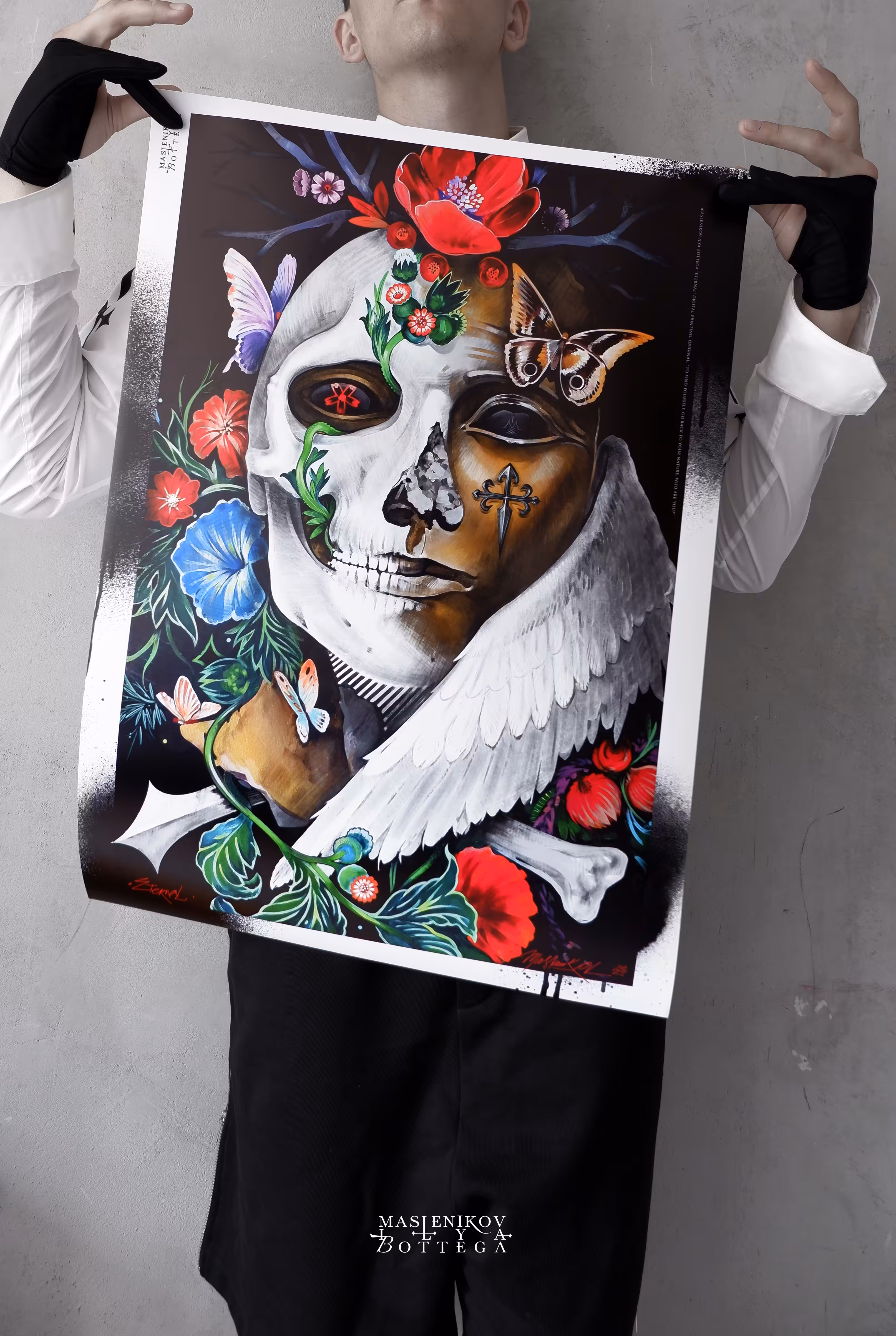 " ETERNAL " 2020. "Pandemic lifetime" series. Digital scan from the original Painting on a canvas 