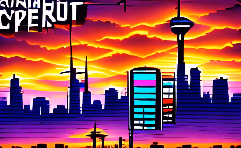 Cyberpunk Sunset 12