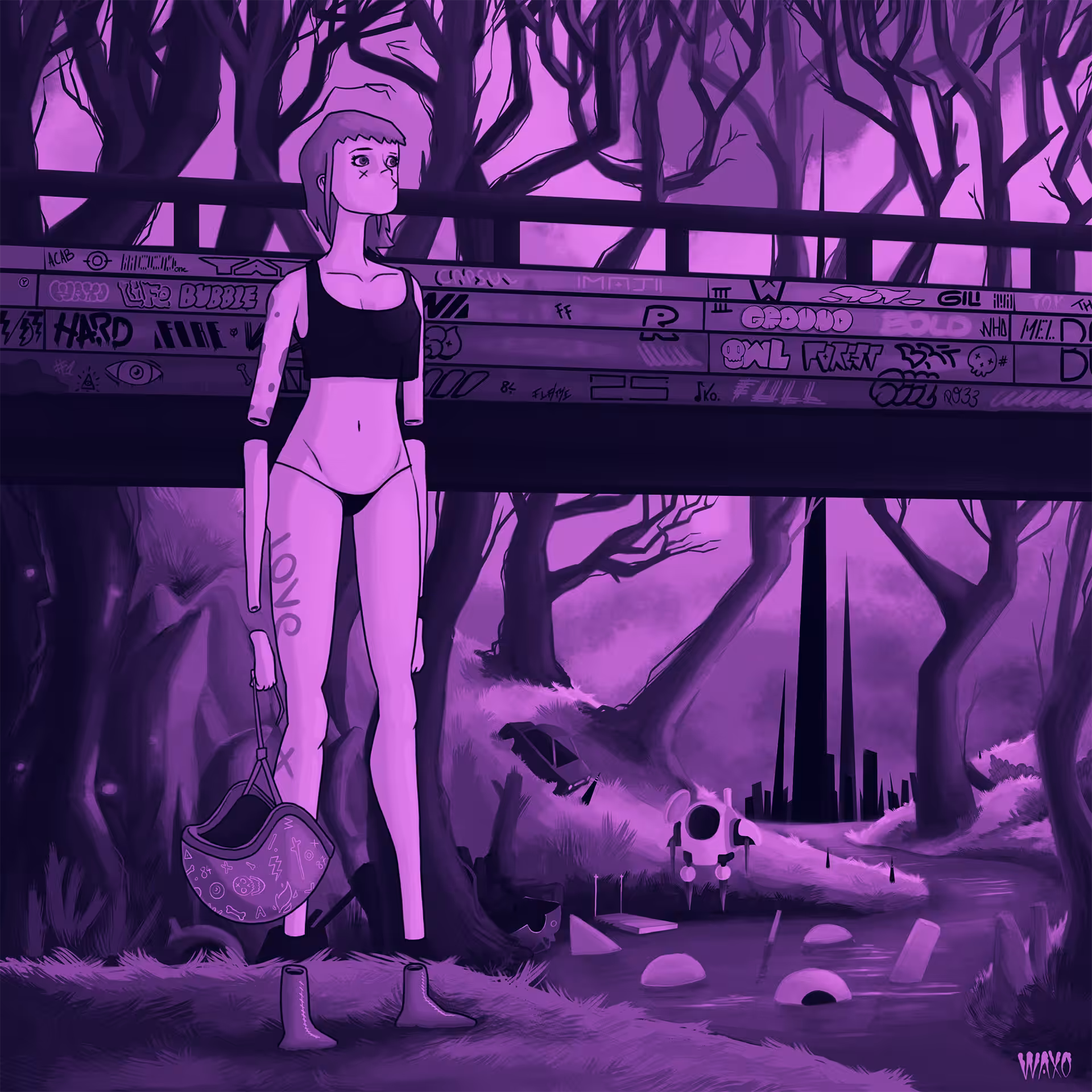 Dazed purple