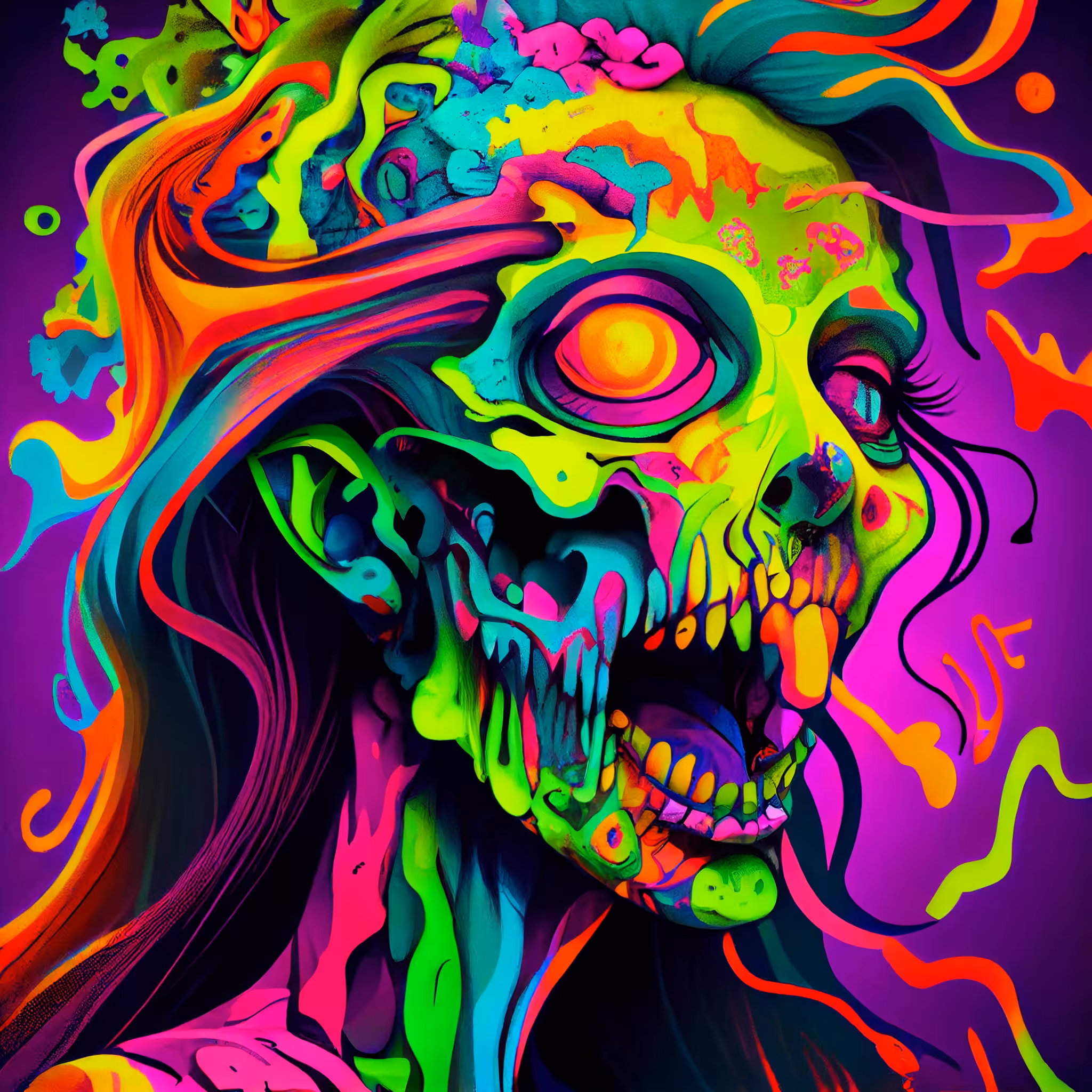 Psychedelic zombie
