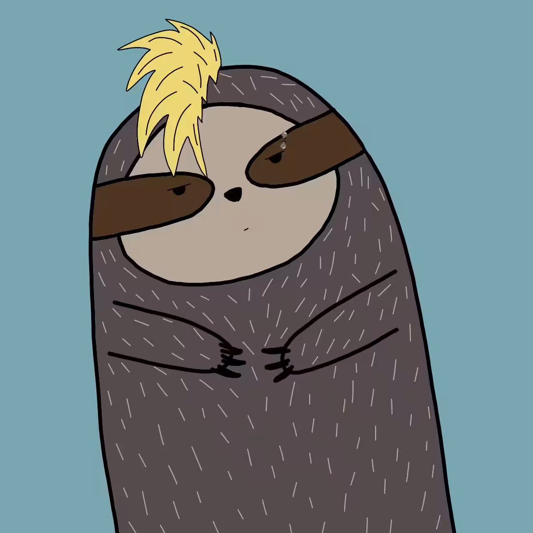Finger Sloths: Punk Sloth