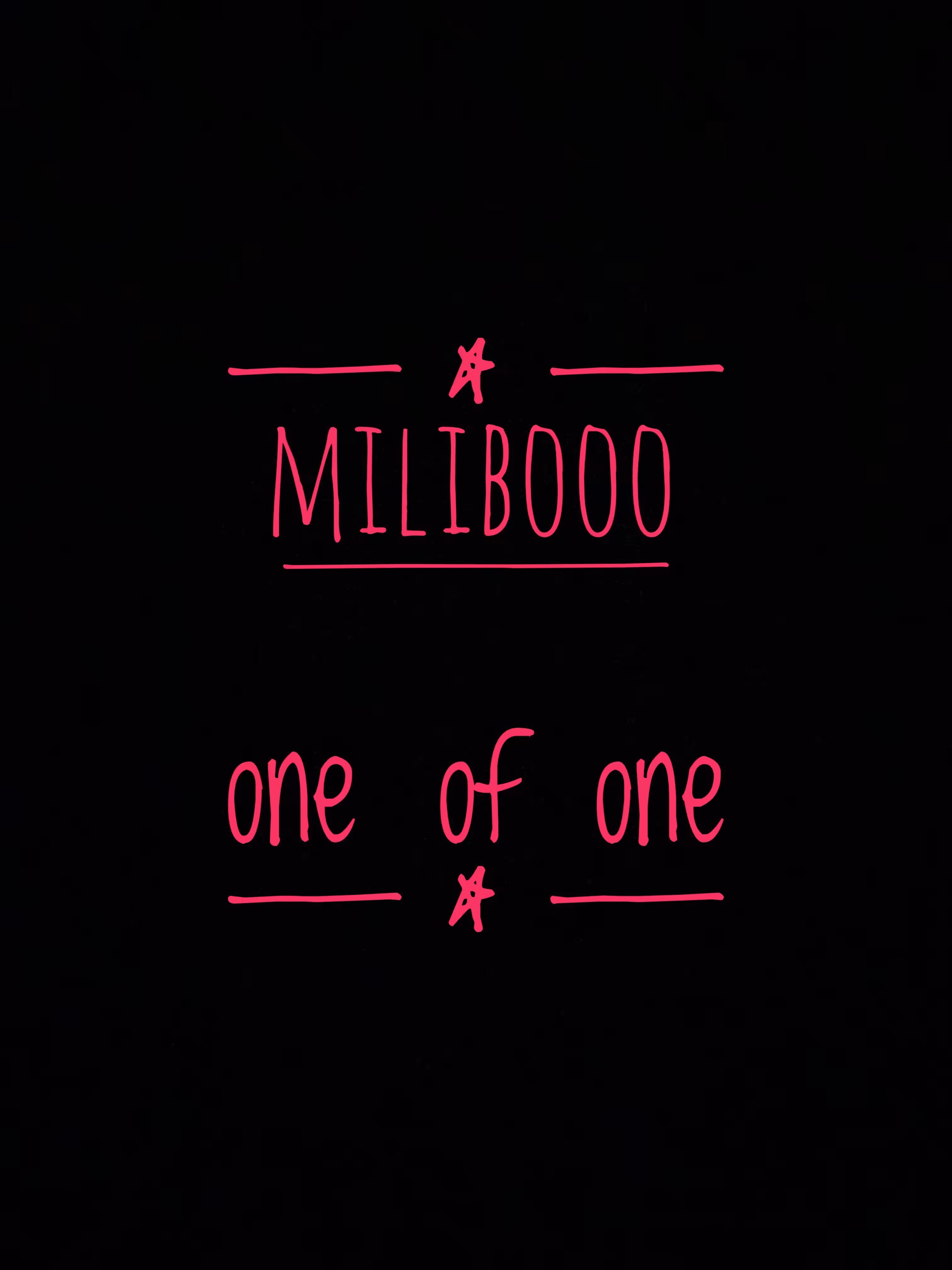 Milibooo: ONE OF ONE