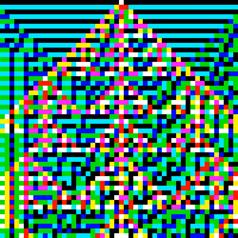RGB Elementary Cellular Automaton #234