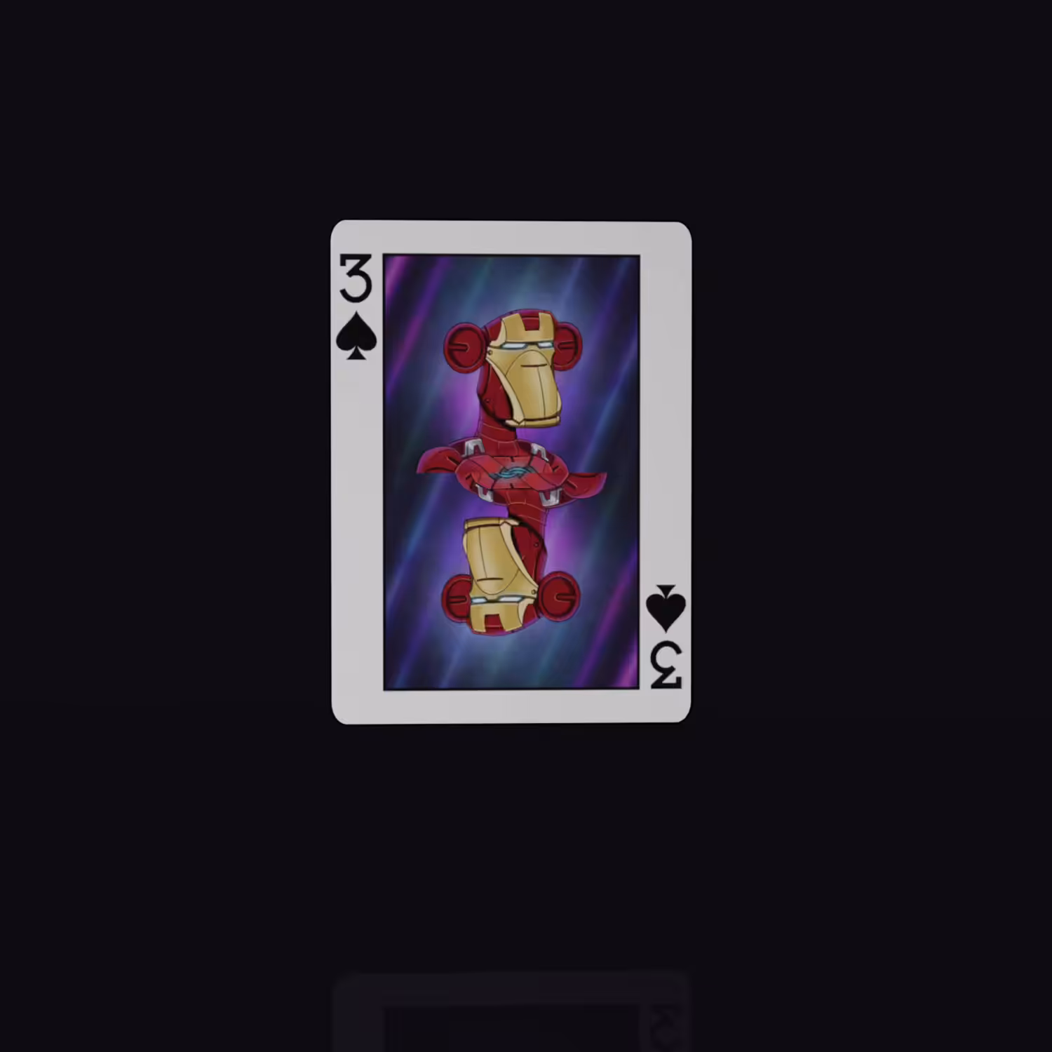 Bored Ape Not Cards: 3 of Spades