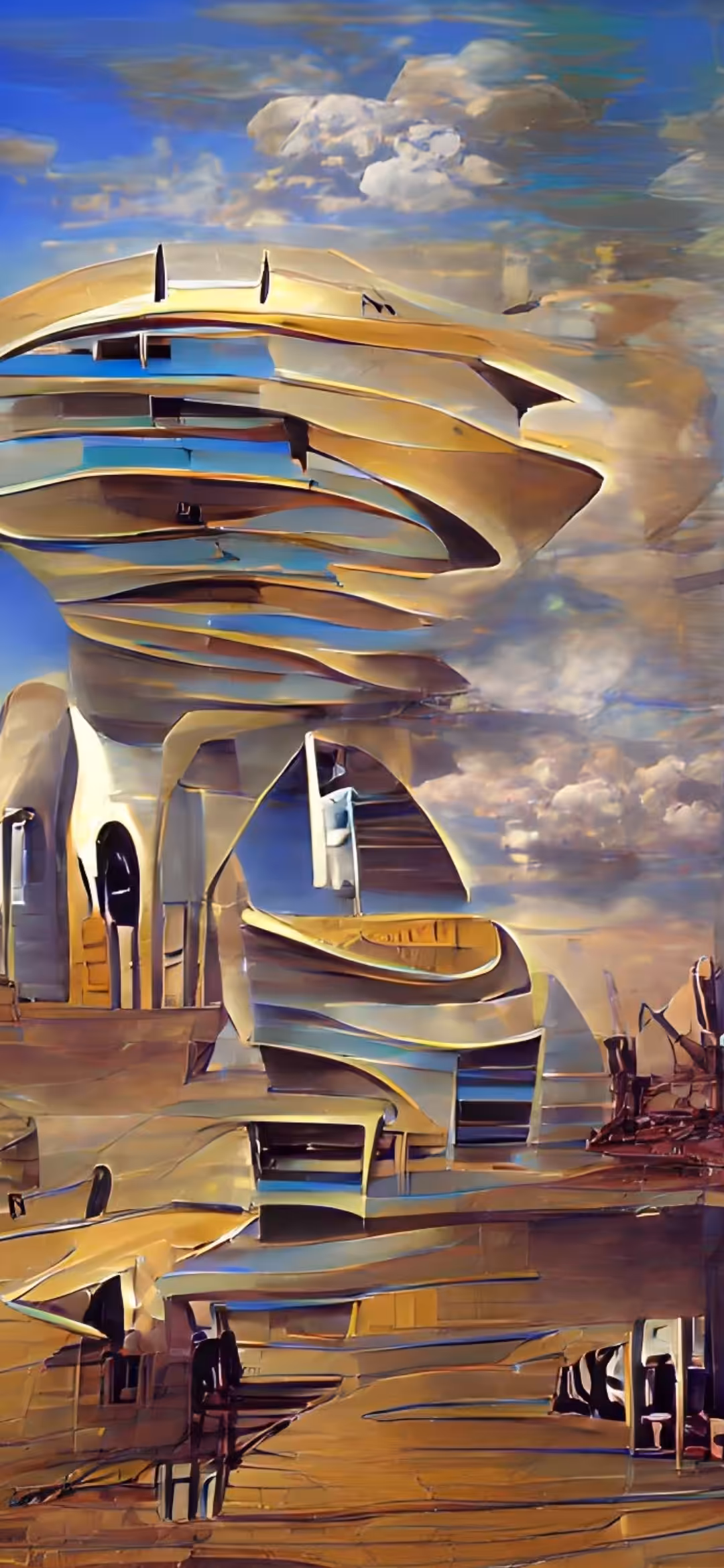 Impossible AI buildings