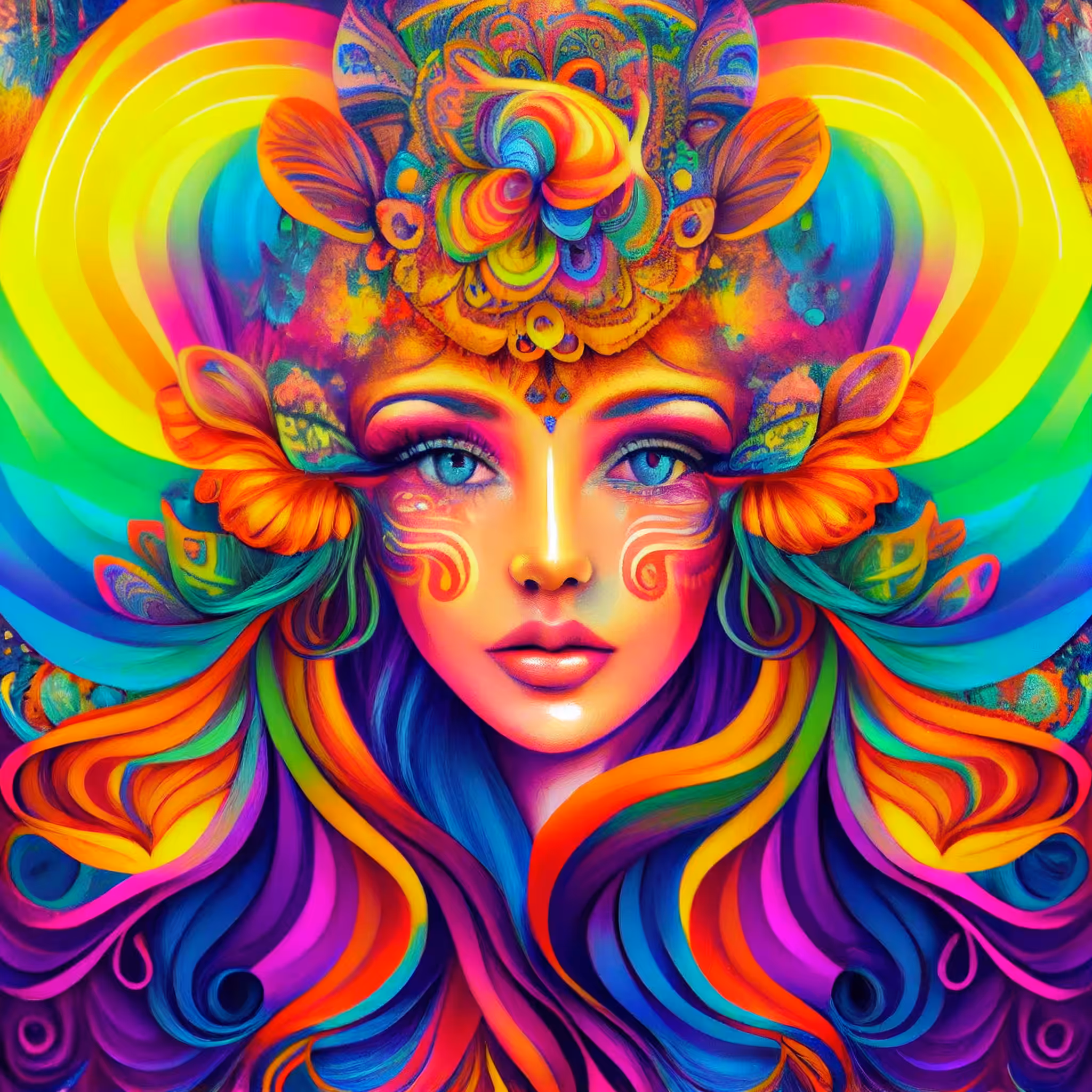 Psychedelic goddess