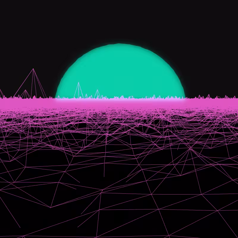 Generative Retrowave Field #146
