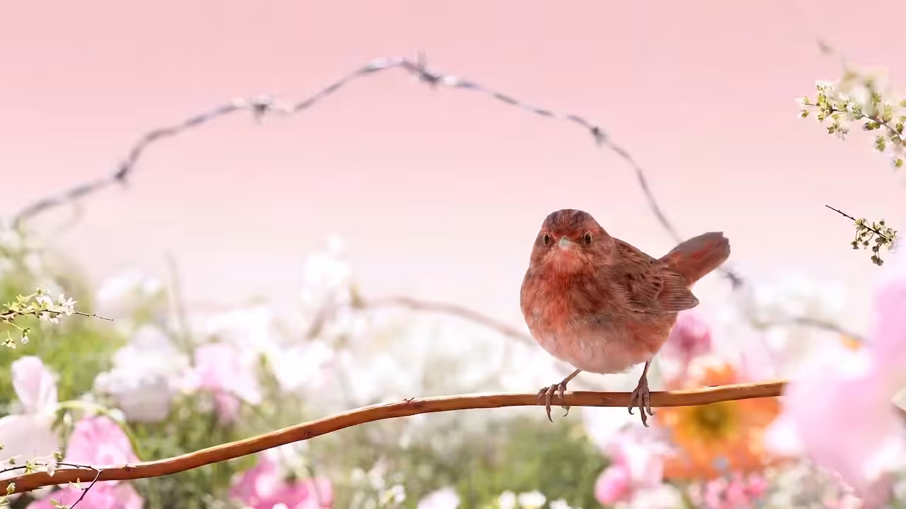Birds Observations: Rose, A Place Between