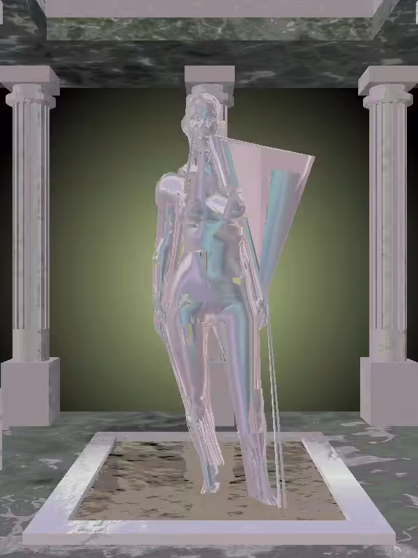 The Excited Pastel Pearl Woman #5945